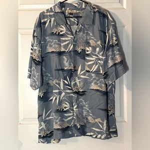 Tommy Bahama 100% Silk Hawaiian Dad Shirt Size XL